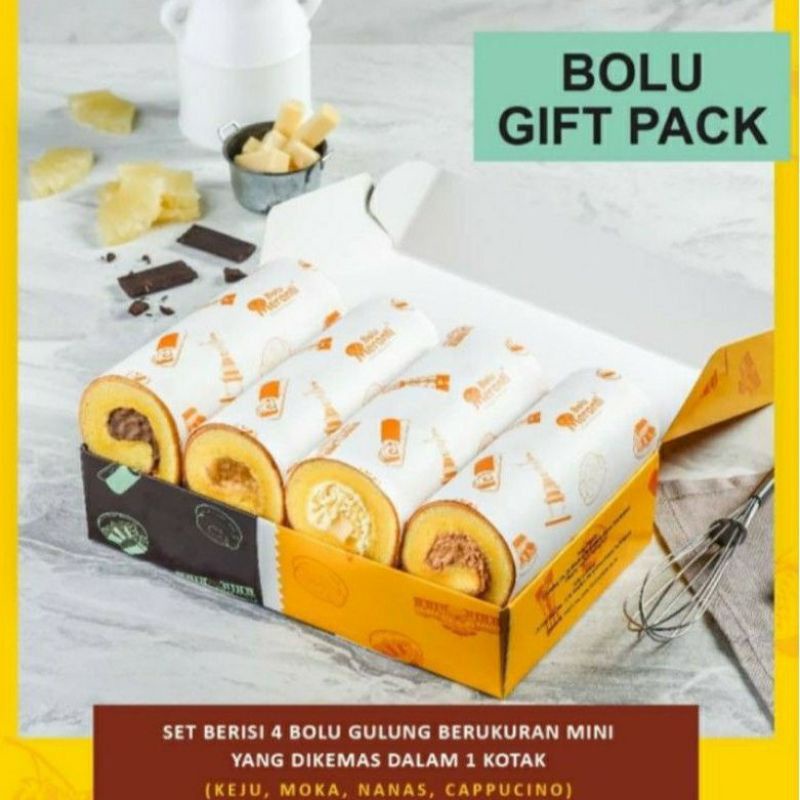 

BOLU MERANTI MEDAN GIFT PACK ISI 4 BOLU