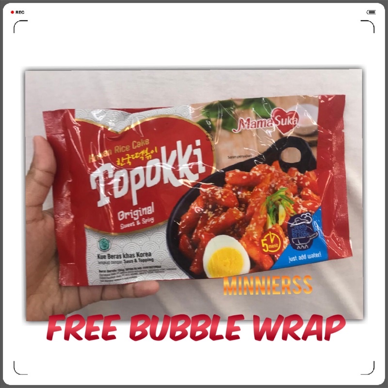 

Mama suka Topokki/Tteokbokki (Kue Beras Korea) FREE Bubblewrap