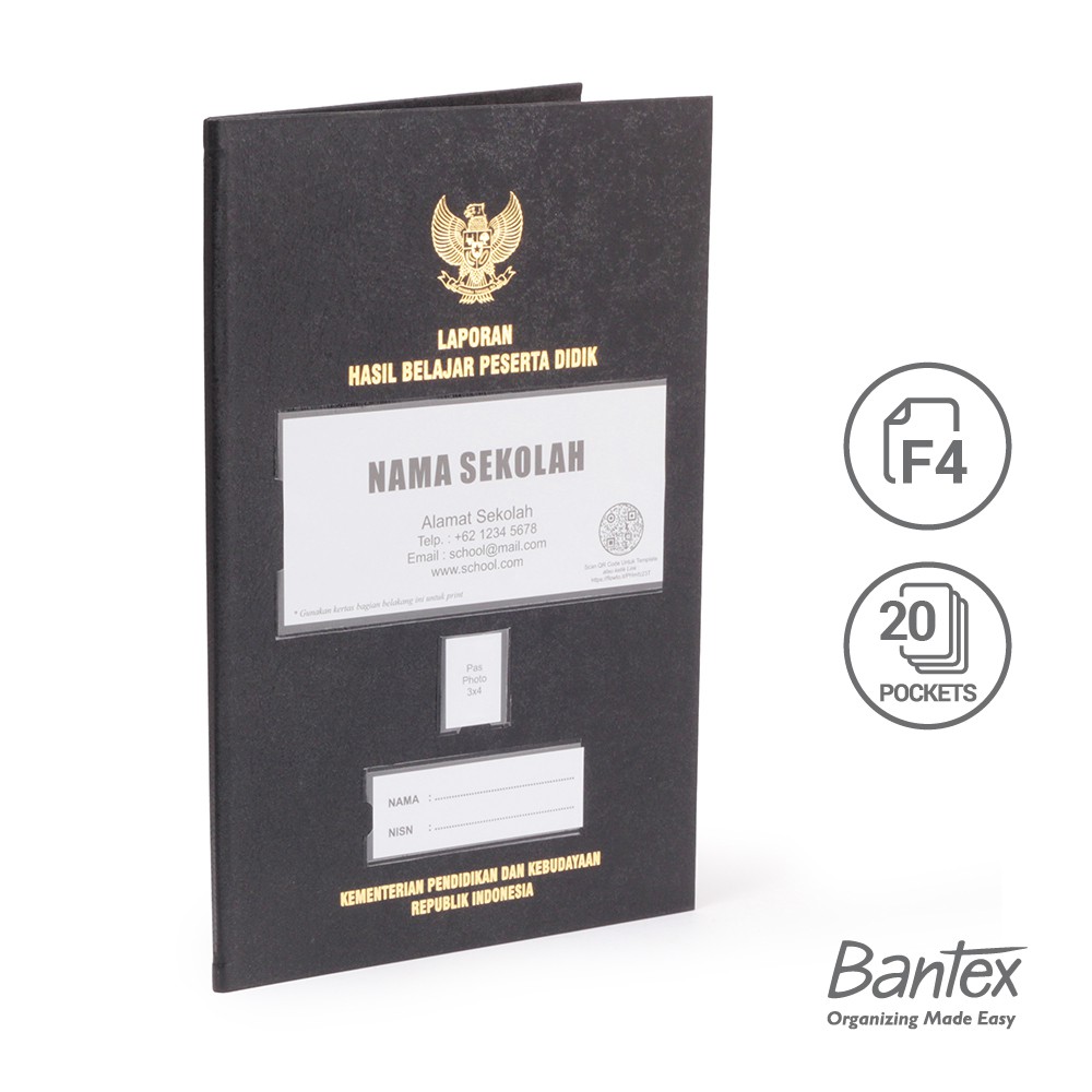 

Bantex Map Raport Folio 20 Pocket Hotprint / Raport Anak Sekolah SD SMP SMA #1022
