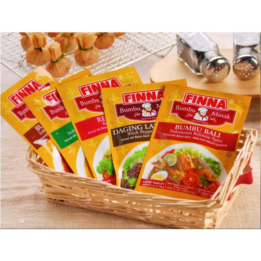 [HALAL] FINNA Bumbu Instan Aneka Masakan Nusantara 50gr / Fina Bumbu Masak Instant