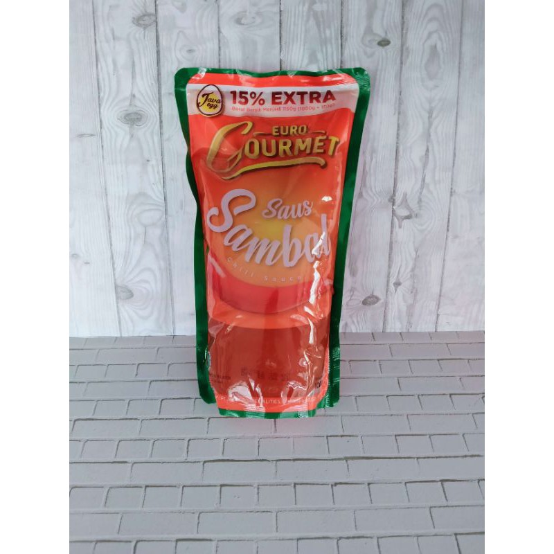 Saus Sambal 1kg/Tomat 1kg/Saos 500gram saus Euro Gourmet/Saos Barbeque 500gr