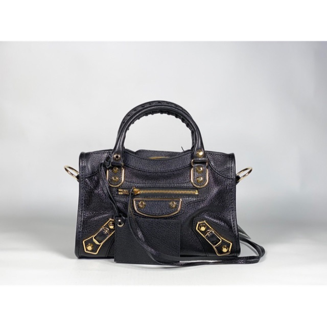 balenciaga mini city edge black