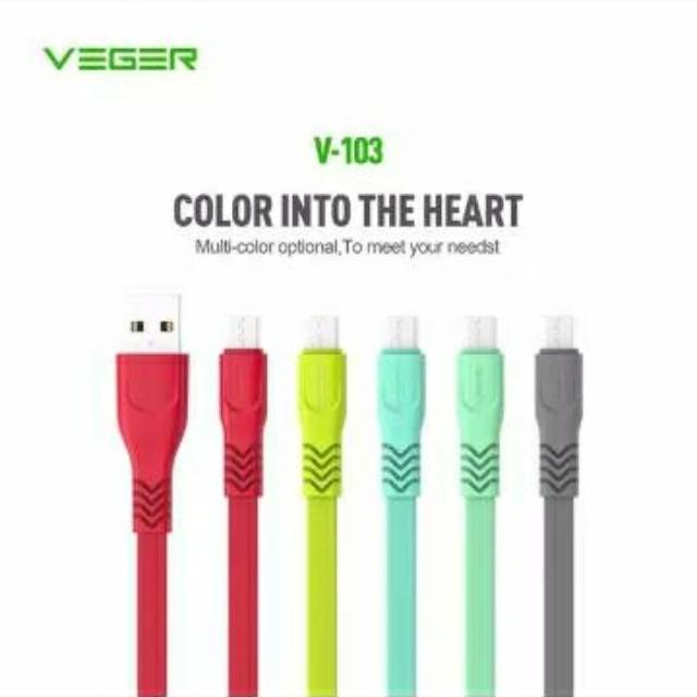 Kabel Charger Fast charging Cepat Isi Casan Data 103 MICRO USB Android 2.4A Original Vivan