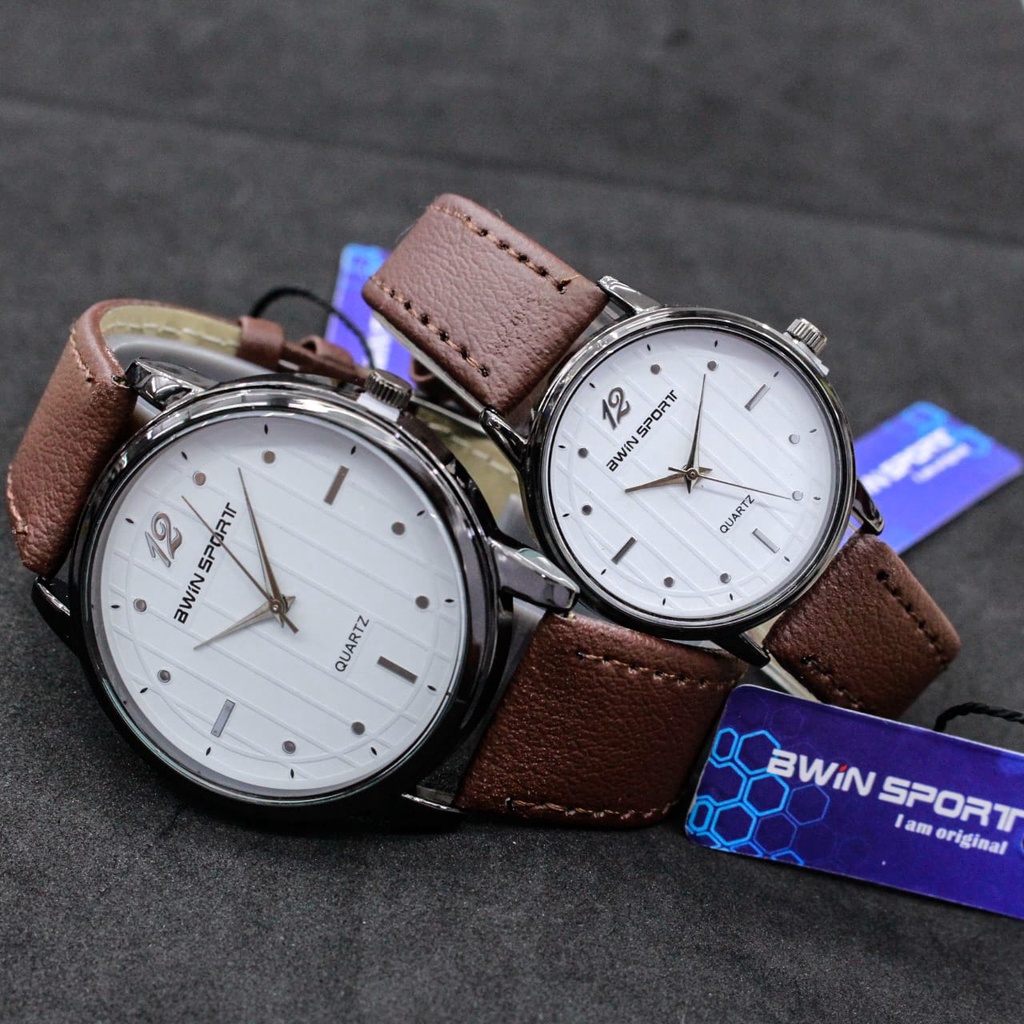 JAM TANGAN CEWEK/COWOK COUPLE AWINSPORT TERBARU/JAM TANGAN FASHION AWINSPORT/