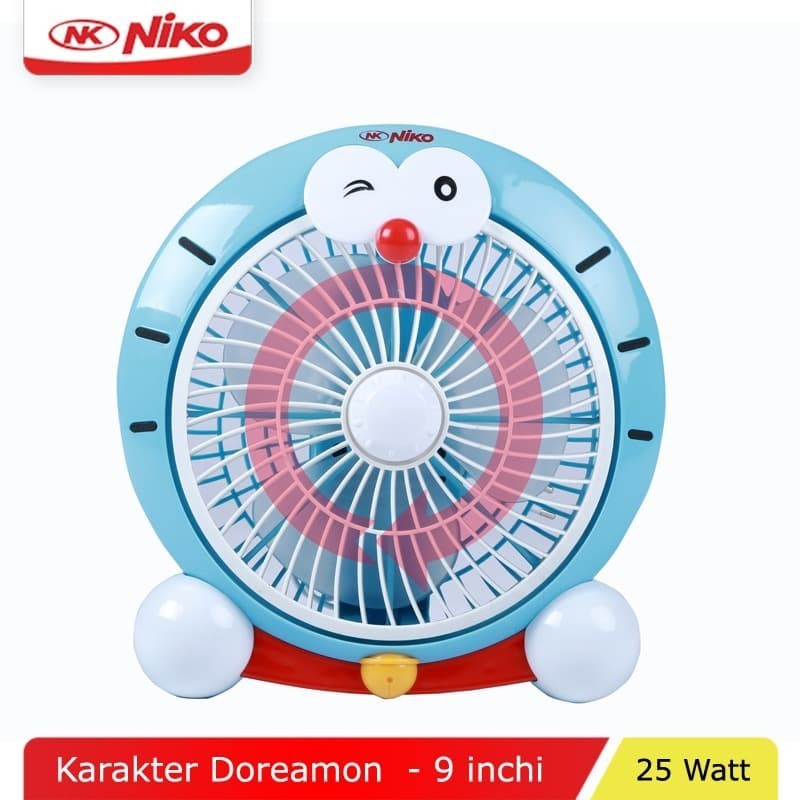NIKO Kipas Angin Desk Fan 9&quot; / Kipas Angin Meja 9 inch NK 901 Doraemon - Garansi Resmi 1 Tahun