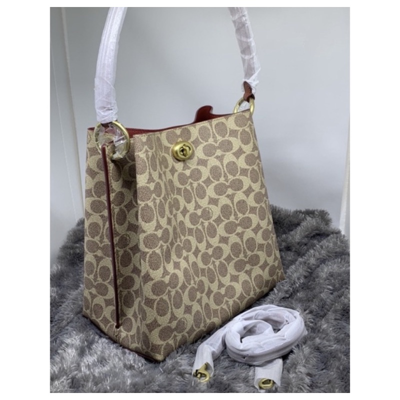 Coach Signature Canvas Charlie Bucket Bag 89003