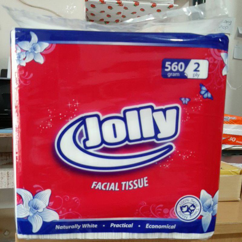 Tissue JOLLY Kiloan 560 gram lapisan 2 ply Tisu Facial pack (no.150)