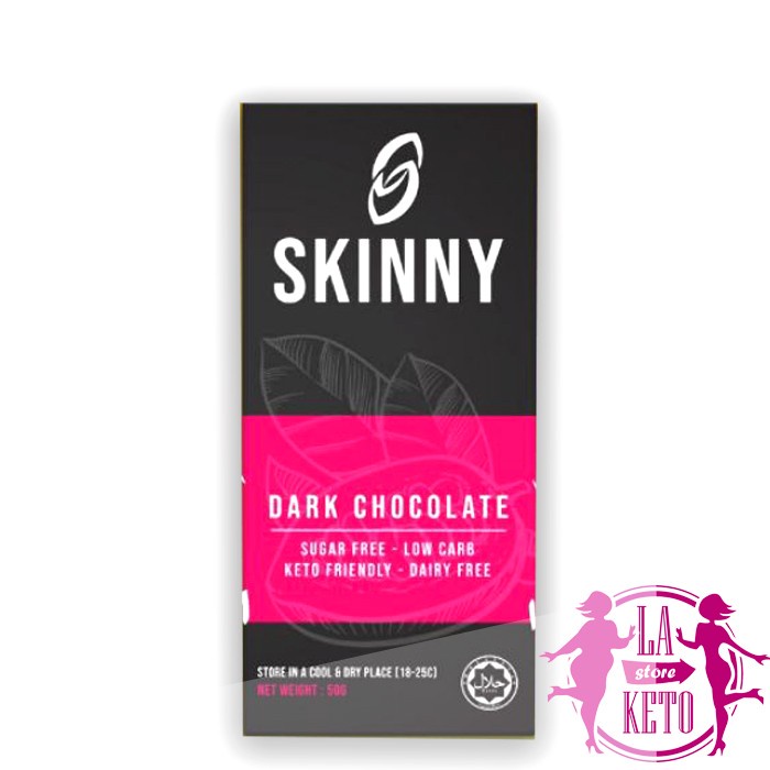 

SKINNY KEMASAN BARU COKLAT LOW CARBO / KETOFRIENDLY / ISI 1BAR @50GRAM