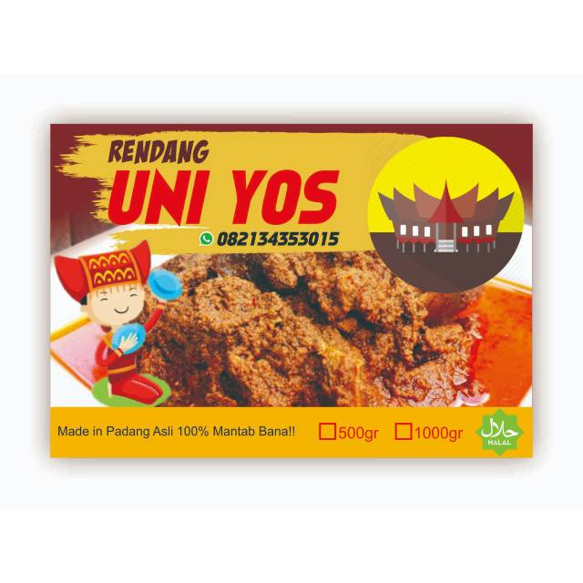 

Rendang Asli Padang 500gr