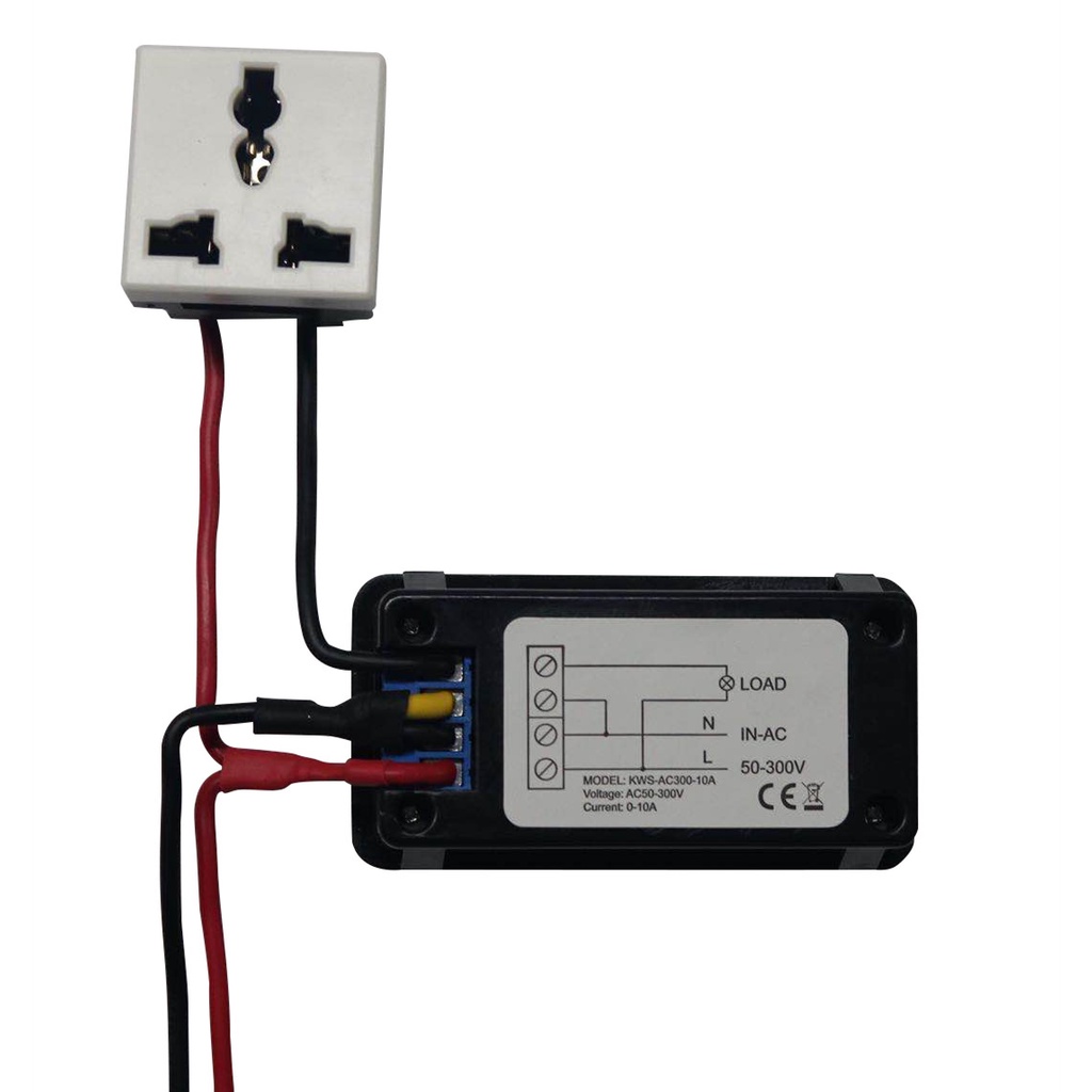 6 In 1 KWS-AC300 Trafo built-in Digital Voltmeter Current Power Temperature Energy Layar Lcd Warna Tegangan AC 50-300V Untuk Alat Elektronik