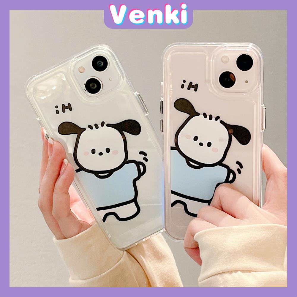 iPhone Case Silicone Soft Case Clear Case Thickened Shockproof Protection Camera Metal Button Cartoon Cute Compatible For iPhone 11 Pro Max 13 Pro Max 12 Pro Max 7Plus xr XS Max