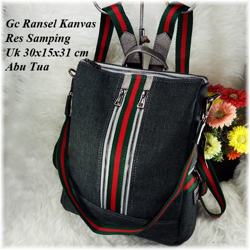 Gc Ransel Kanvas Res Samping