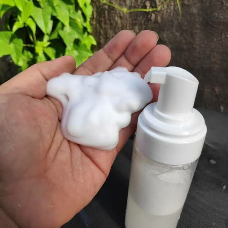 Botol Foam Busa Pump 100ml Putih | Pamp Pembuat Berbusa Sabun 100 ml | Foamer Making Facial