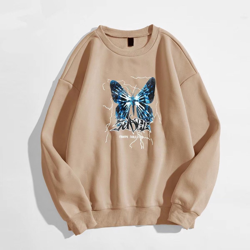 butterfly vitality Sweater Crewneck || Sweater Basic Anime || Pria &amp; Wanita II SIZE M - L - XL