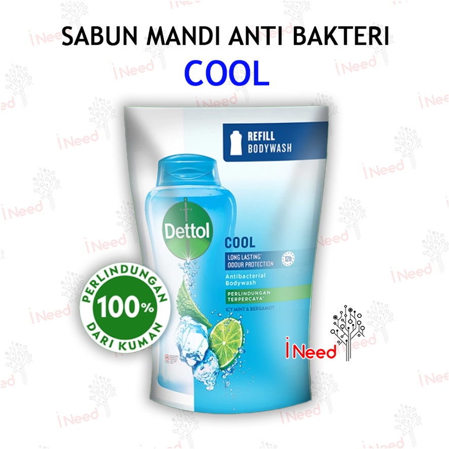 (INEED) Dettol Body Wash Refill Pouch 410gr