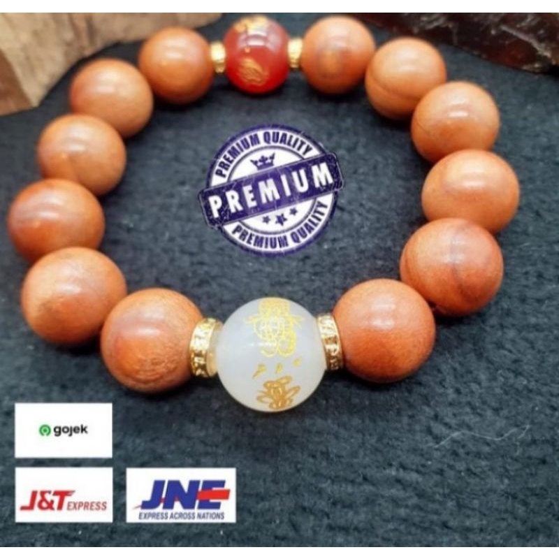 Gelang Pria Kayu Batu Akik
