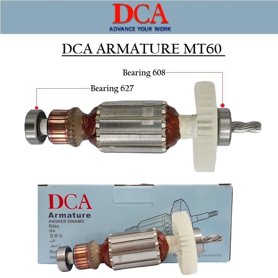 DCA Armature MT60/ Angker MT60  Armature untuk Mesin Bor Maktec MT 60