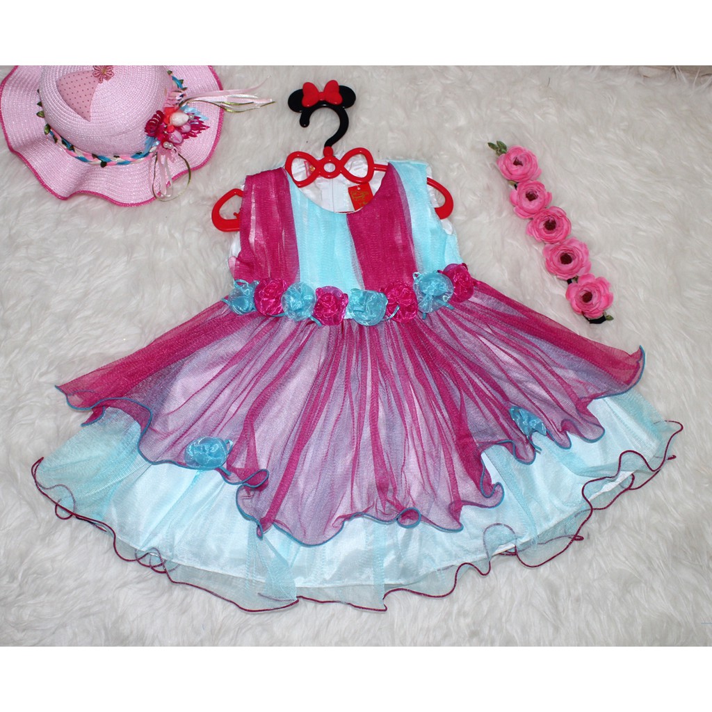 Dress Kids 3014/Promo Dress Princess Anak Impor/ Gaun Anak Korea Style/Baju Party Murah