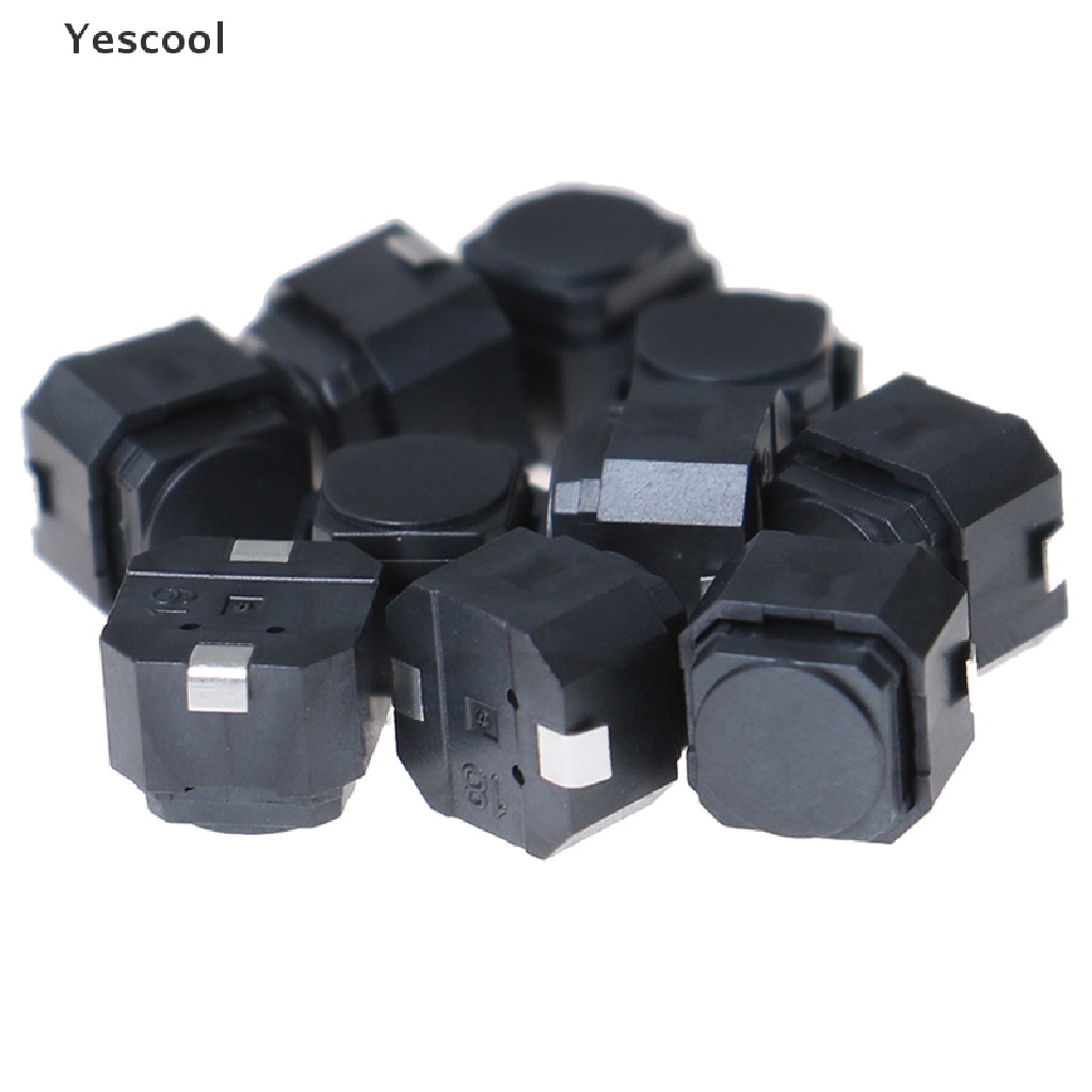 Yescool 10Pcs Tombol Saklar Sentuh Bahan Silikon Ukuran 6x6 X 5mm