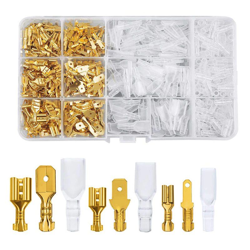 (315 PCS) SKUN Konektor Gepeng Terminal Skun Cewek Cowok Kit 270 PCS H3555