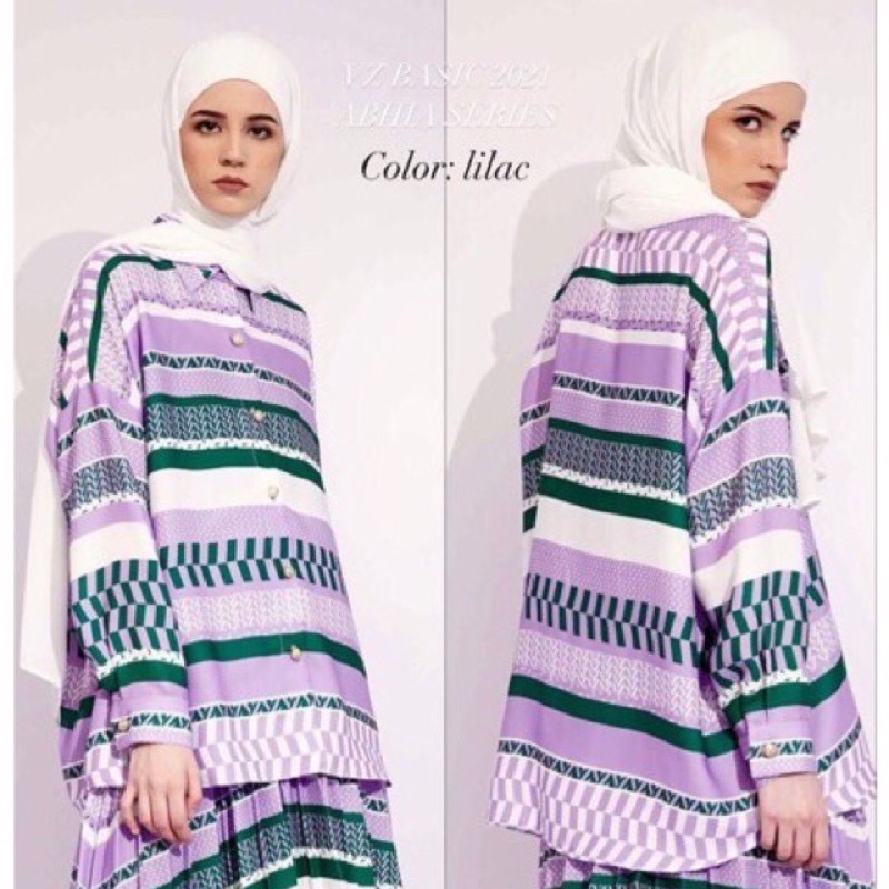 New ABHIA TOP - Lilac ( FREE MASK ) by Vivi Zubedi