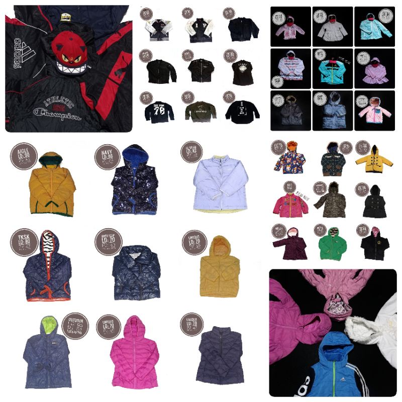 JAKET ANAK PRELOVED PAKET 1 KG DAPAT 3 PCS GOOD CONDITION