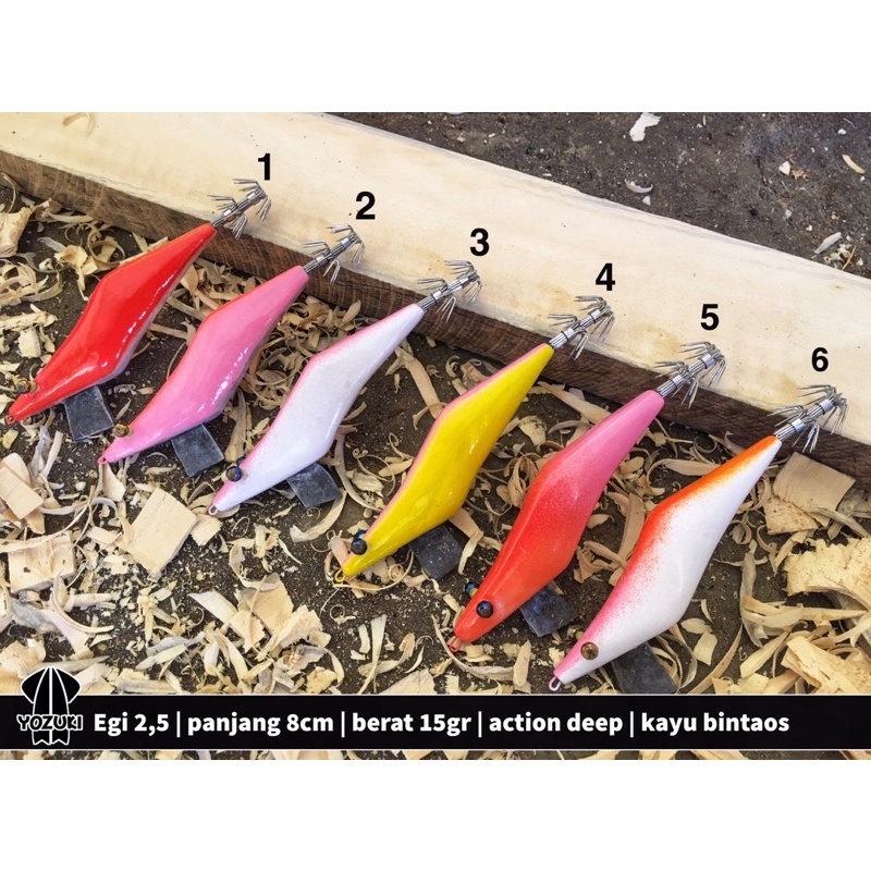 Egi kayu/egi handmade/umpan cumi/capella/squidjig handmade/egi yozuki