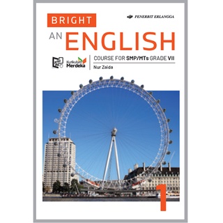 Jual Buku Bahasa Inggris BRIGHT AN ENGLISH Kelas 7 VII SMP ERLANGGA ...