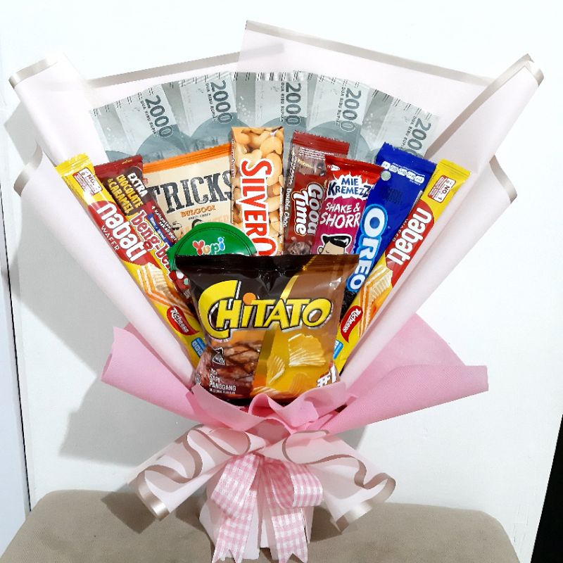 Bucket Snack /Bucket Uang/Hadiah Ulang Tahun/Anniversary/Graduation dll