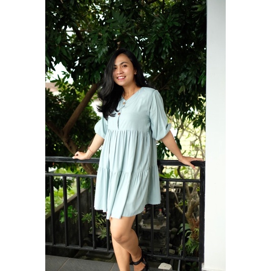 Aluna Dress Rampel Mini Rayon Busui Friendly