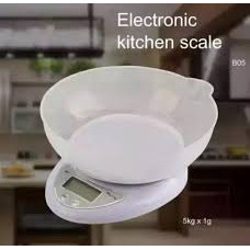 TIMBANGAN DIGITAL KUE TIMBANGAN DAPUR DENGAN MANGKOK 5KG ELEKTRIK &amp; TANPA MANGKUK