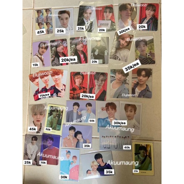 photocard seventeen pc tc scoups jeonghan dk wonwoo woozi The8 ot13 part2