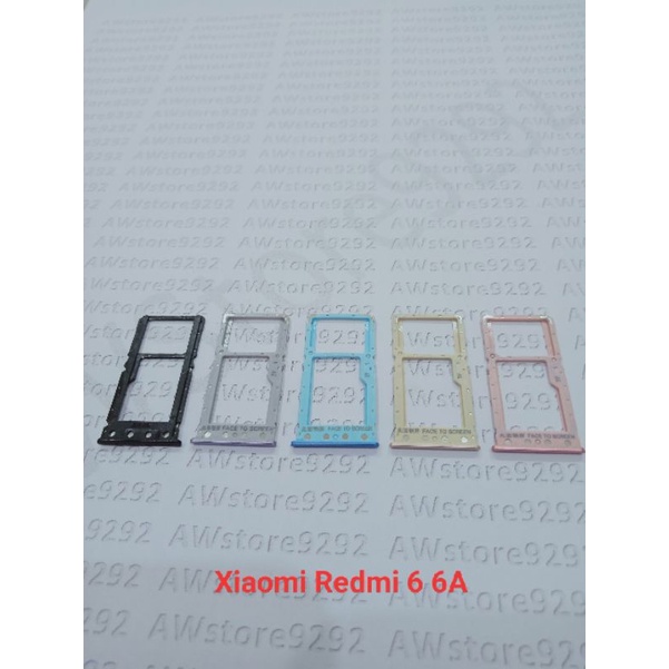 Slot Tempat Dudukan Kartu Simcard Sim card Lock Simtray Sim Tray Xiaomi Redmi 6 6A