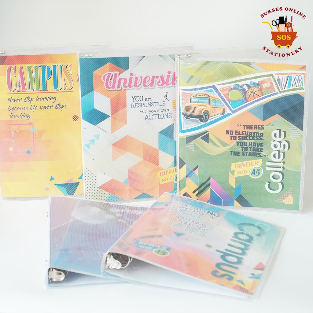 

SOS Binder Note Slip MICROTOP A5 20Ring/ Binder note / Buku Ring / Buku Note