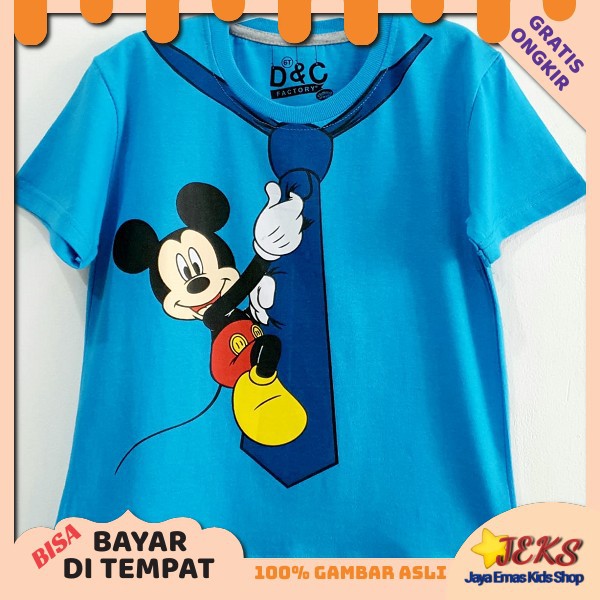  Kaos  Anak  Karakter Mickey Dasi Blue 1  10 Tahun  murah 