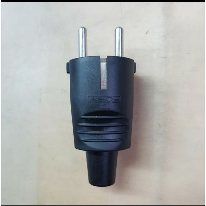 Fort CEE Steker Waterproof hitam 2P+E. Industrial Plug 2 PIN (FT 012 B) HITAM