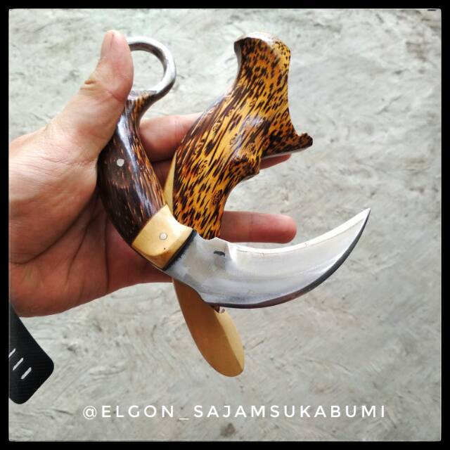 (BISA COD) KERAMBIT MINANG KAYU RUYUNG / BISA BAYAR DI TEMPAT