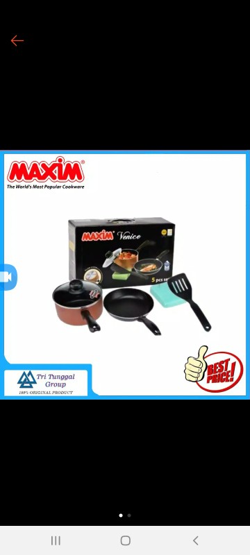 Maxim Venice Deluxe Panci Set [5 Pcs] / Venice Panci Set Deluxe Maxim