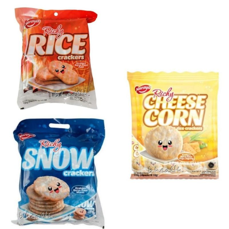 

Naraya Rice Cracker Snow Cracker Cheese Corn Richy Rice Crackers Snack Kerupuk Beras