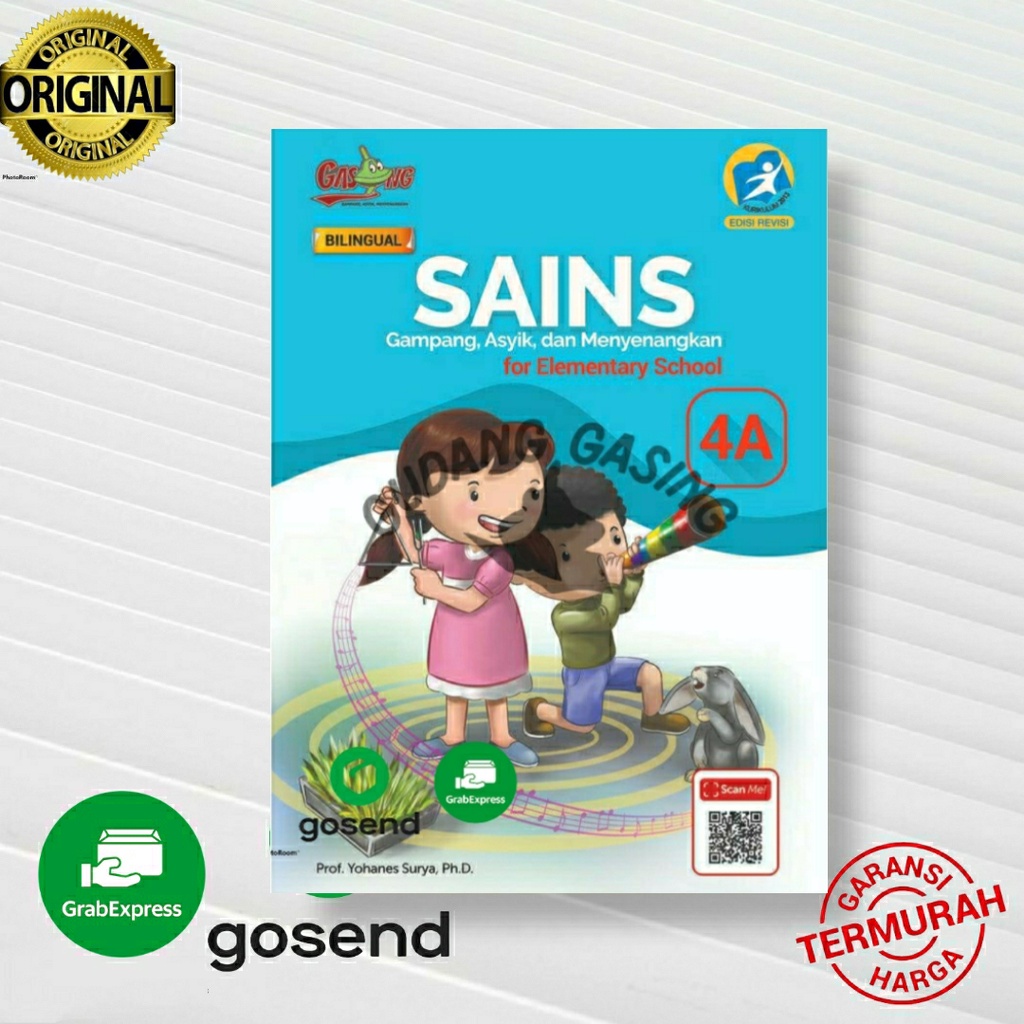 Jual Buku Sains Gasing Kelas 4a Bilingual Sd Kurikulum 2013 K13 Bilingual Karangan Prof Yohanes