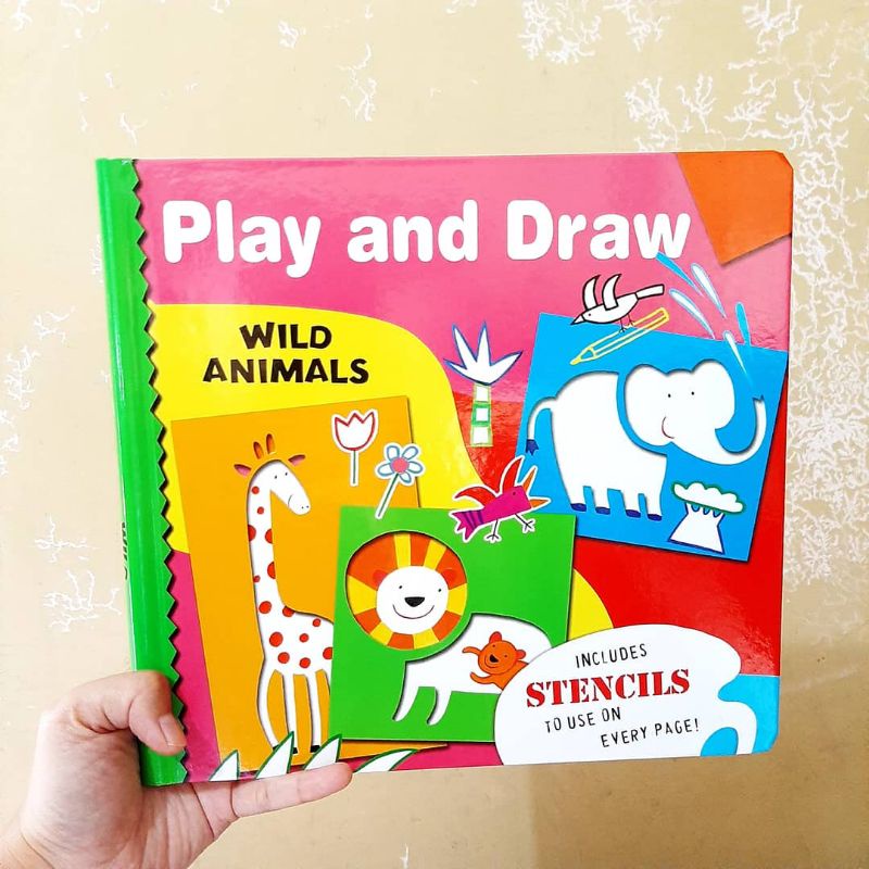

PLAY AND DRAW WILD ANIMALS - BUKU ANAK - BUKU AKTIVITAS BERBAHASA INGGRIS - BUKU IMPORT ORIGINAL