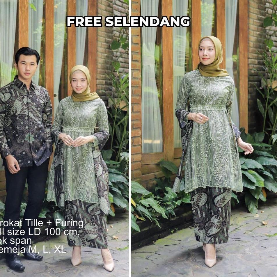 Rekomendasi Batik Couple Kebaya Modern Kebaya Wisuda Lamaran Baju Tunangan Batik Brukat Terbaru Baju