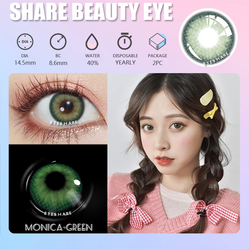 SRS (COD YES) PINK Mistique Softlens Living Color Eyes 14.0mm + Free Soflens Lenscase - Dreamcolor maki BROWN NEW TWINKLE biru