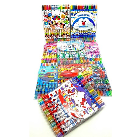 

Rolling Crayon Putar / Krayon Karakter / Oil Pastel 24 Warna Motif Anak Perempuan