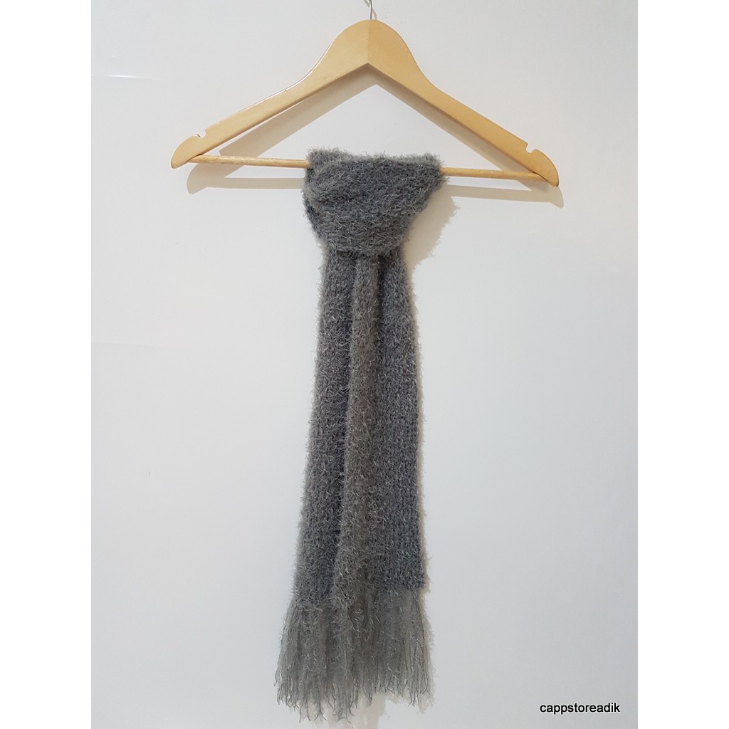 KNITKU Syal rajut mohair handmade dewasa scarf shawl KNITKU-SM