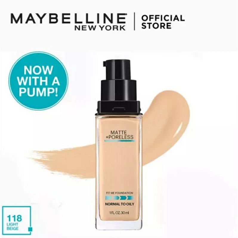 Maybelline Fit Me Matte + Poreless Foundation Pump