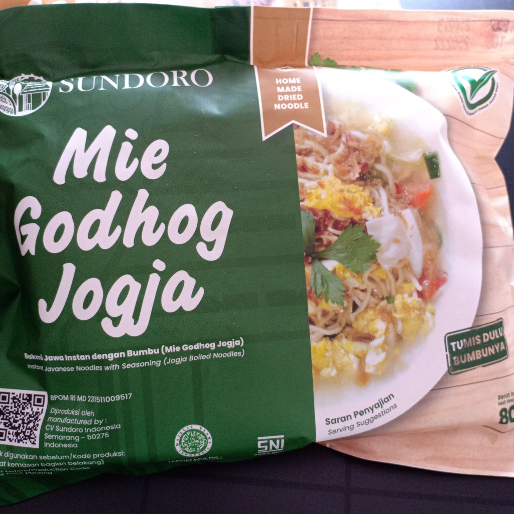 Sundoro Mie Godhog Goreng Jogja Mi Instan Instant Godog Kuah Bakmi Jawa Makanan Ringan Anak 95gr 80gr