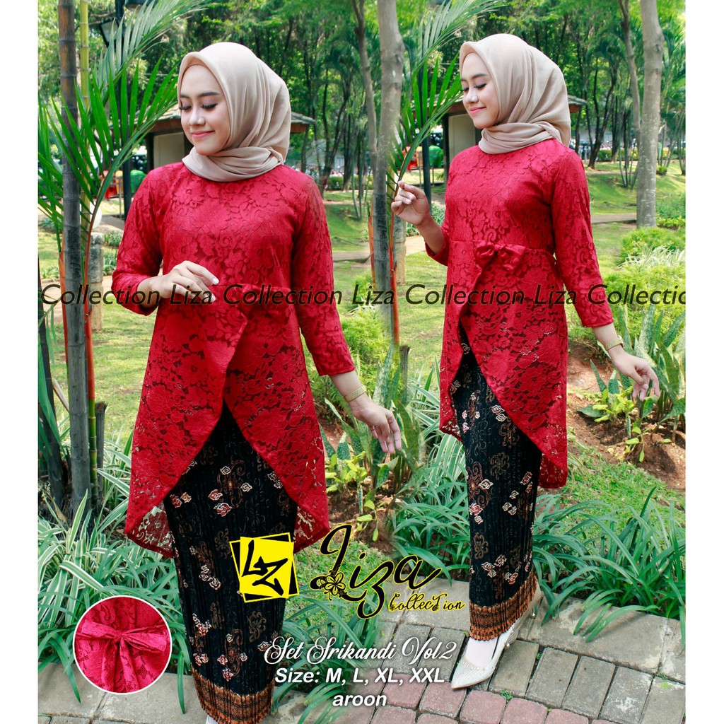 SET KEBAYA SRIKANDI ROK DUYUNG/KEBAYA BRUKAT/KEBAYA WISUDA/BAJU KEBAYA/KEBAYA MURAH/KEBAYA KONDANGAN