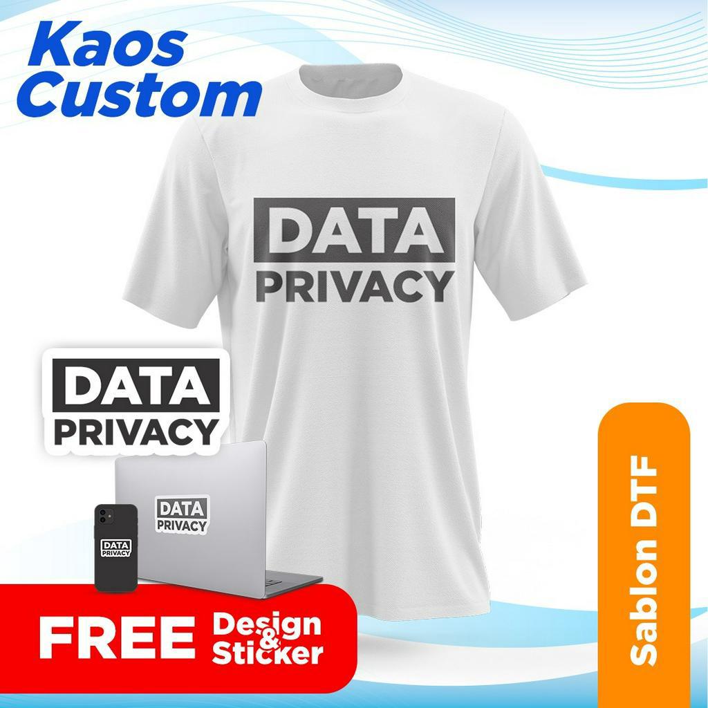 KAOS DATA PRIVACY KAOS CYBER SECURITY CUSTOM DTF KAOS CYBER SECURITY BISA SATUAN LUSINAN SABLON MANU