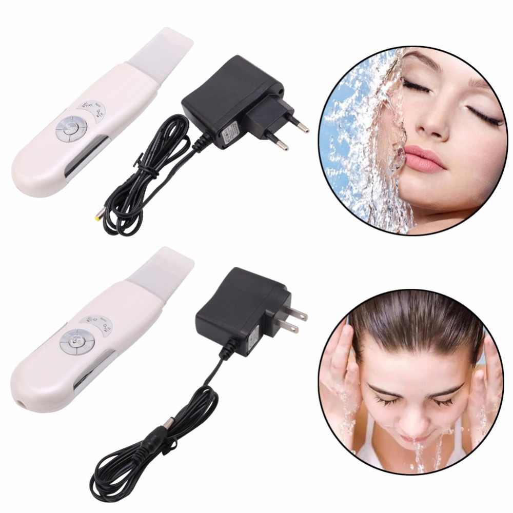 Ultrasonic Skin Scrubber Peeling Exfoliator Pore Cleansing Pembersih wajah